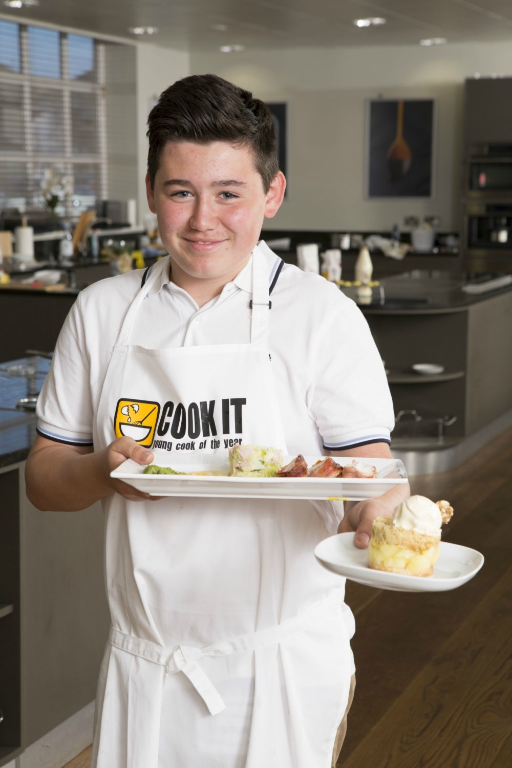 George Perry with his winning dishes